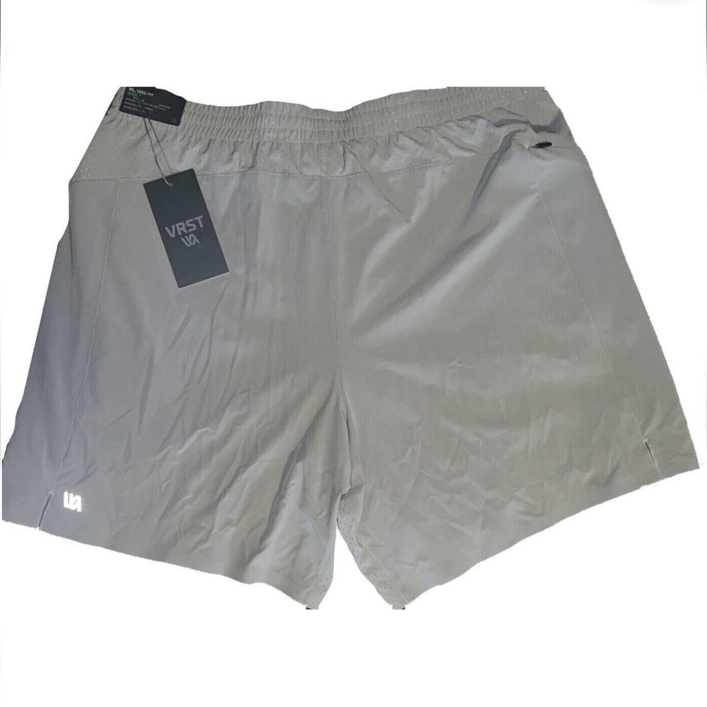 VRST Mens Accelerate Run Shorts In Silver Shadow Size XXL - Picture 2 of 6